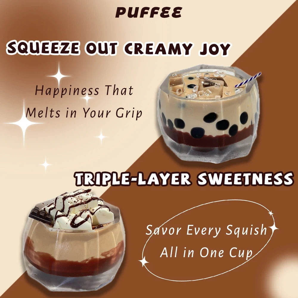 Boba Milk Tea Silicone Squishy Toy