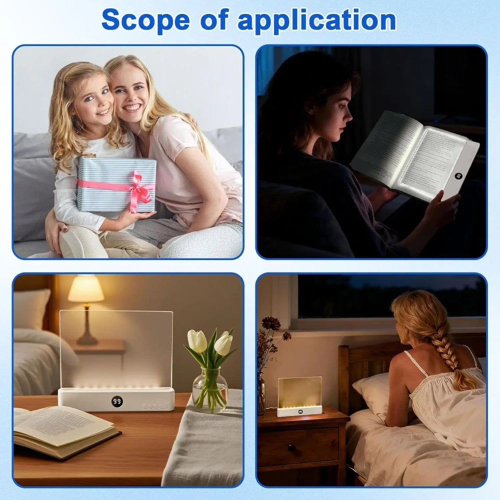 Rechargeable Flat Book Reading Light