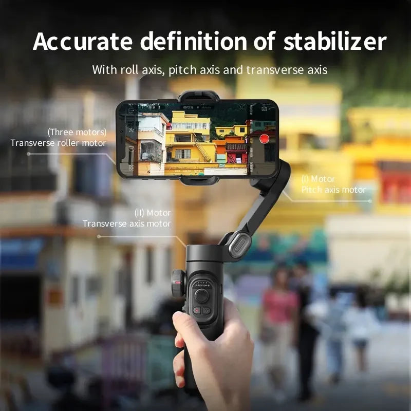 Foldable 3-Axis Smartphone Gimbal Stabilizer