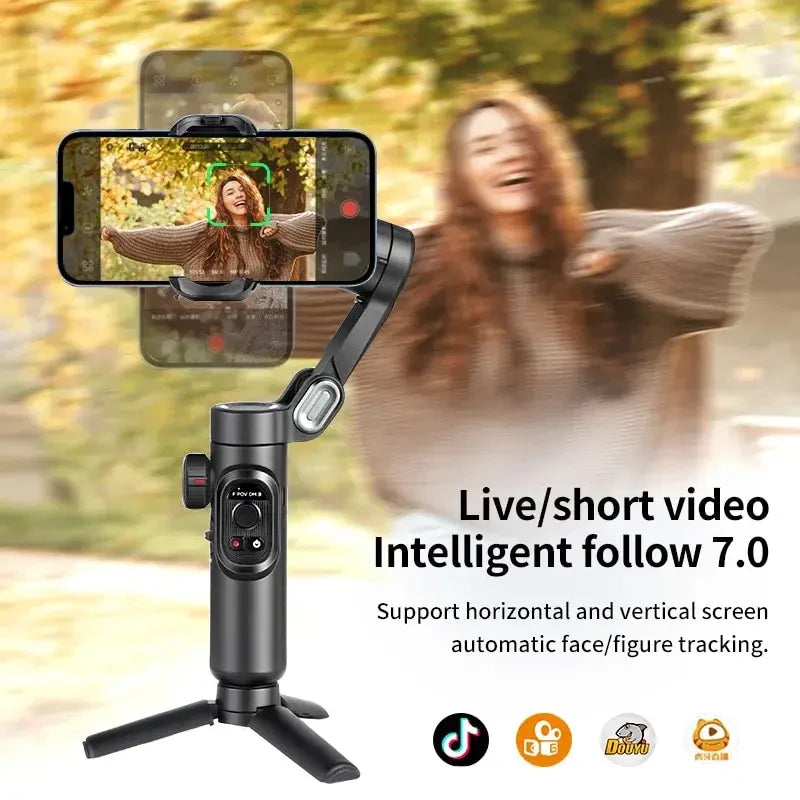 Foldable 3-Axis Smartphone Gimbal Stabilizer